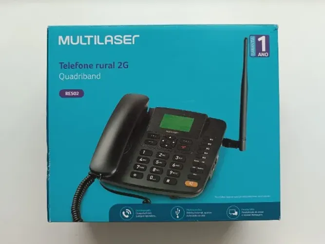 Telefone Celular Rural de Mesa Quadriband 2G Dual Sim Multilaser - RE502