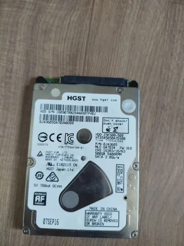 HD HGST 500GB 5400RPM SATA 3.0Gb/s