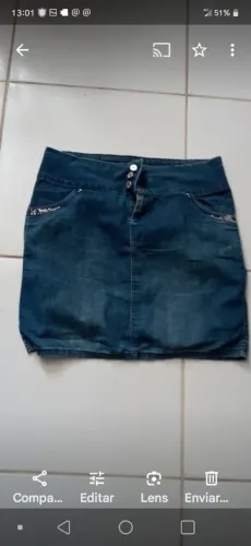 Saia jeans 