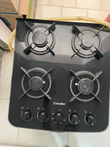 Fogão tampa de vidro novíssimo 