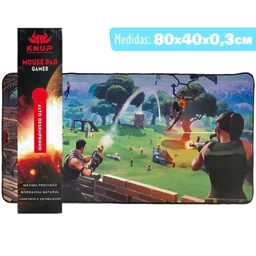 MousePad Gamer 80x40cm com Bordas Costuradas, Control, Estampa Fortnite - Knup