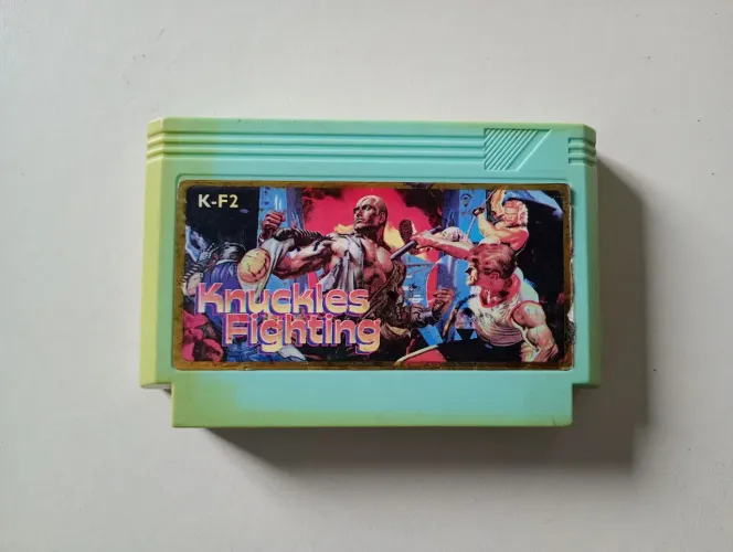Cartucho 60 pinos 8 bit knuckies fighting 