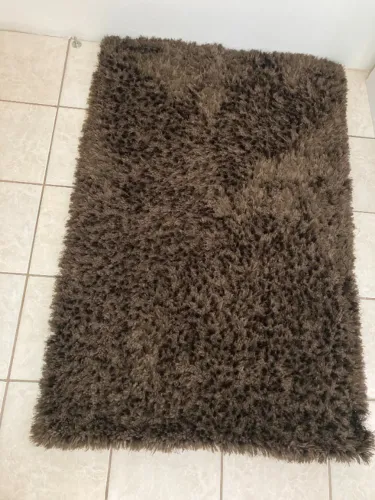 Tapete grosso marrom para sala, quarto... 1,5x1,0 mt