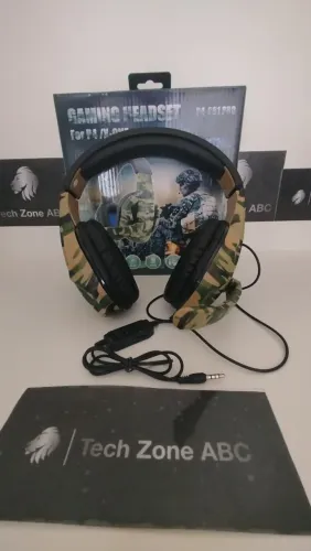 Headphone Fone gamer, Camuflado 881PRO