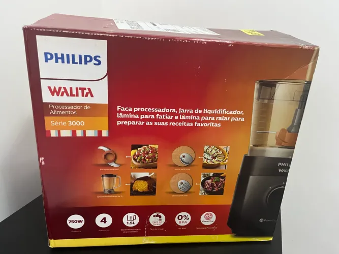Philips Walita Multiprocessador PowerChop, 750W - 110v - novo na caixa