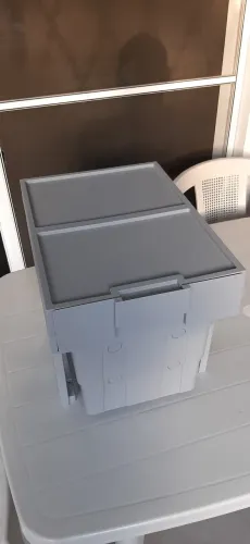 Lixeira de embutir com 2 cestos para cozinha