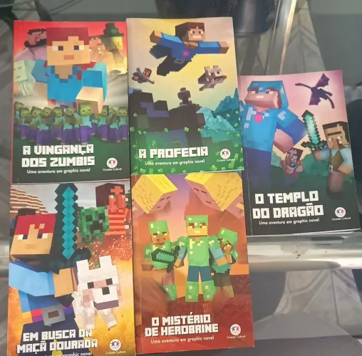 Coleção de livros de Minecraft (os 5 volumes)- Graphic Novel
