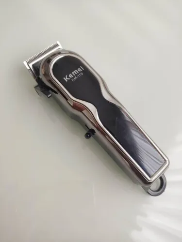 (Nova) Máquininha de Cortar Cabelo Kemei Km-119 Preta Original