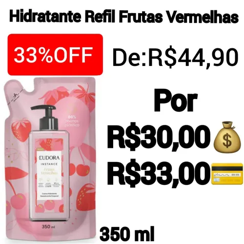 Hidratante Refil Frutas Vermelhas-Eudora