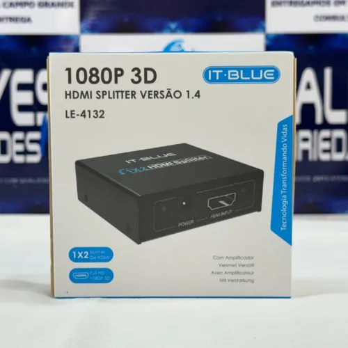 Adaptador splitter HDMI 1x2 full HD 