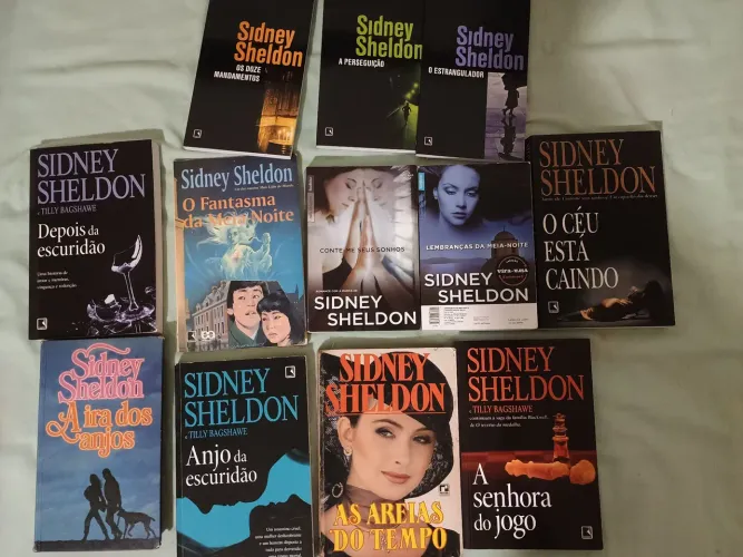12 livros coleção Sidney Sheldon