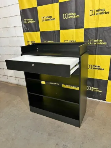 Balcão expositor caixa - Entrega rápida - Moveis entregues montados
