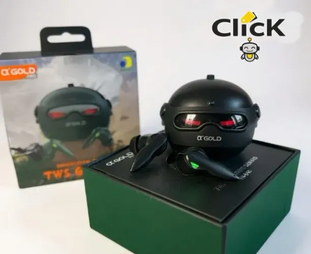 Fone De Ouvido Gamer Tws Fn-B48 Bluetooth 5.4 Tipo-c Preto - AGOLD