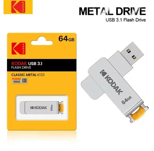 Pen Drive Kodak Metal Drive 64GB USB 3.1