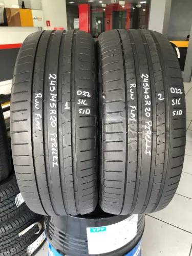 Kit 02 Pneus 245/45r20 Pirelli Pzero 103y Run Flat (1/2) Bmw (Usado)