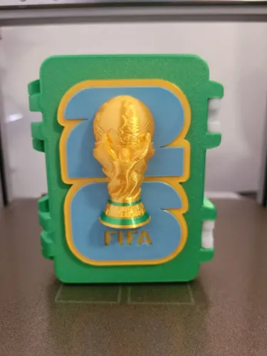 Caixinha para Guardar Figurinhas da Copa