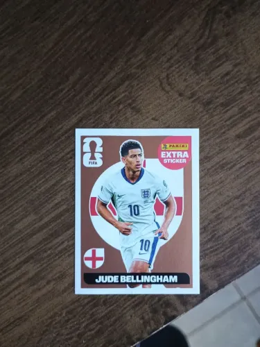 Figurinha Extra Sticker Bronze Jude Bellingham Copa do Mundo 2026