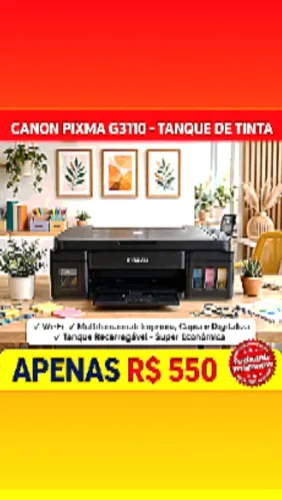 Impressora mult funcional Canon modelo G 3110 Vendo