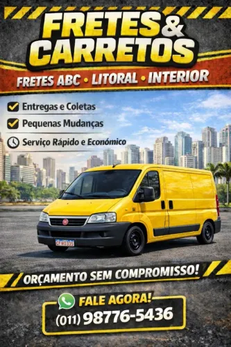 Van disponível para fretes (grande SP, litoral e interior)