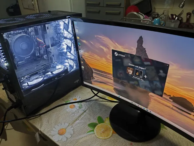 Pc gamer + Monitor Samsung curvo