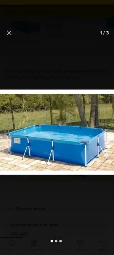 Piscina Mor 2500L, filtro, capa e peneira- kit completo!