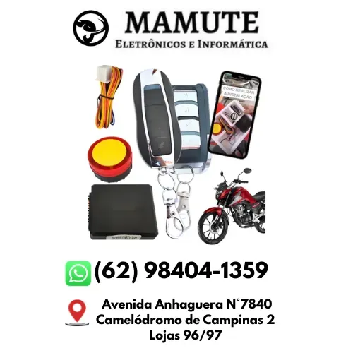 Alarme Antifurto Para Motos Partida Remota Com 2 Controles