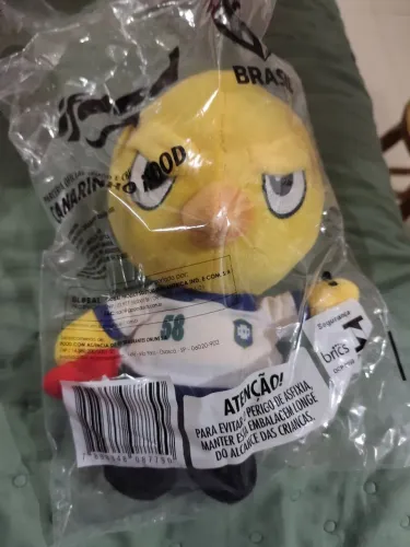 Pelúcia canarinho da copa ifood