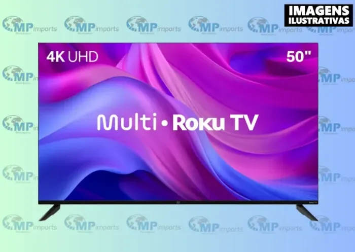 Smart TV 50" Roku Multi 4K Compatível com Alexa e Google Home