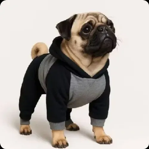 Macacão Moletom Nação Pet Inverno Com Capuz - Para Cães e Gatos