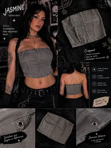Cropped estilo corset