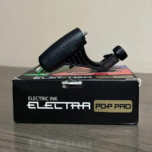 Maquina de tatuagem Electra Pop Pro com grip de cartucho universal