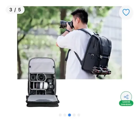 Mochila para fotógrafo K&f Concept Beta 201 Impermeavel