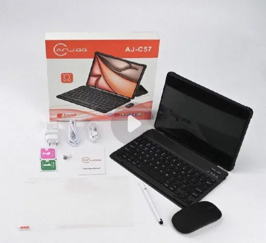 Tablet 10.1" com Teclado, Mouse, Caneta - Novo Pouco Usado