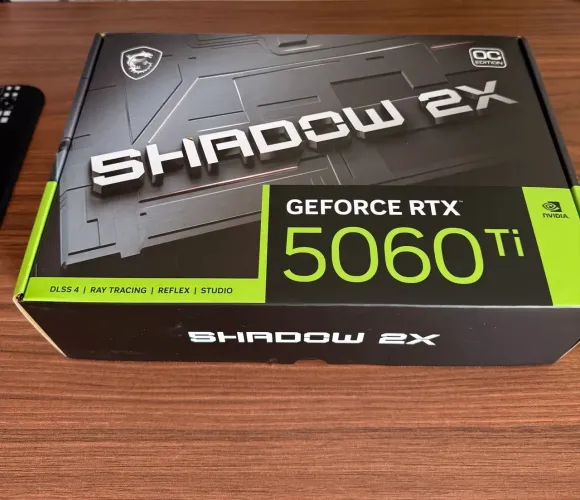 Placa De Vídeo MSI GeForce RTX 5060 Ti Shadow 2X OC Plus, Nvidia, 8GB, GDDR7 NOVA