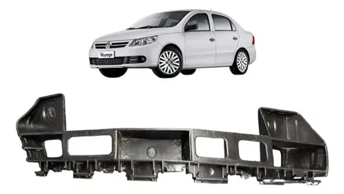Suporte Parachoque Traseiro Esquerdo Tiguan 2009 A 2013
