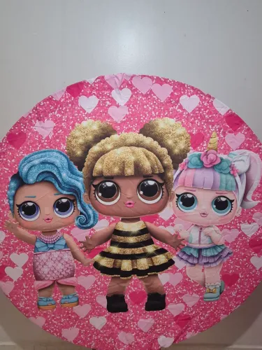 Painel LOL Redondo em Tecido 1.5x1.5m