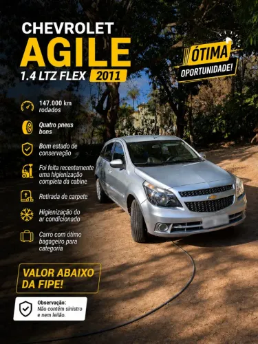 Chevrolet Agile LTZ 1.4 MPFI 8V Flexpower 5P 2011