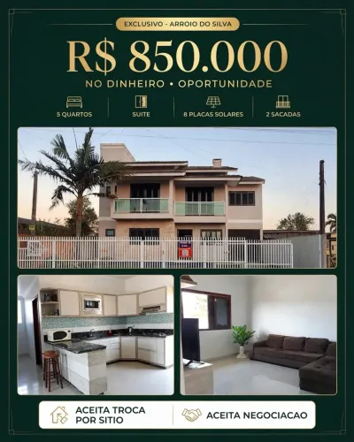 Vende-se casa no Balneário Arroio do Silva