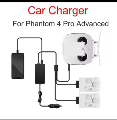 Carregador veicular para drone DJI Phantom 4 