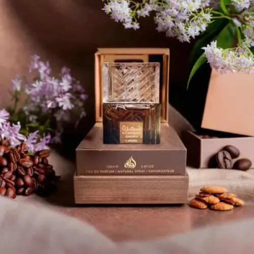Perfume Lattafa Khamrah Qahwa Eau De Parfum - Quase cheio