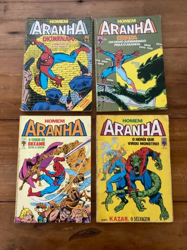 Lote 4 revistas - Homem Aranha Abril