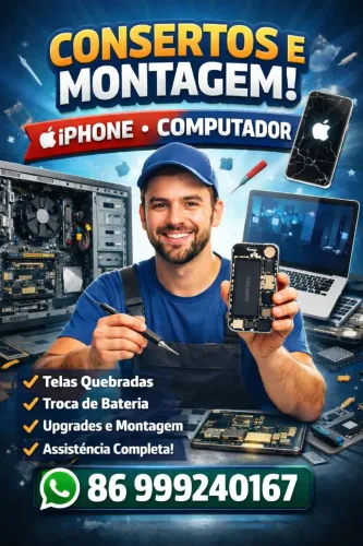 Concerto de celulares e computadores