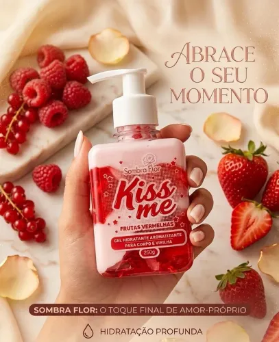 Gel hidratante corporal e virilha.