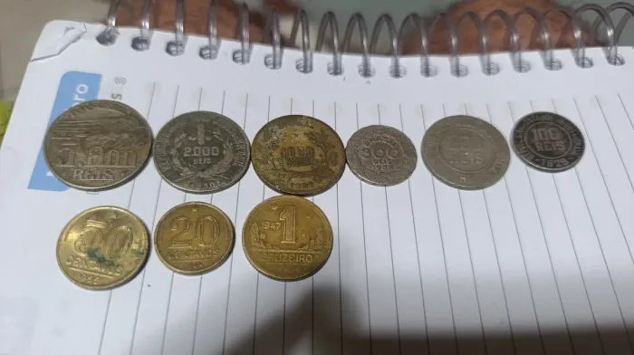 Moedas de prata 