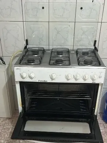 Fogão Esmaltec Caribe 6 Bocas Branco - Com Acendimento Automático