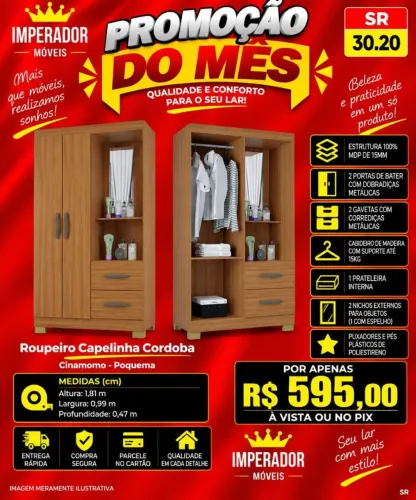 Roupeiro Capelinha Cordoba