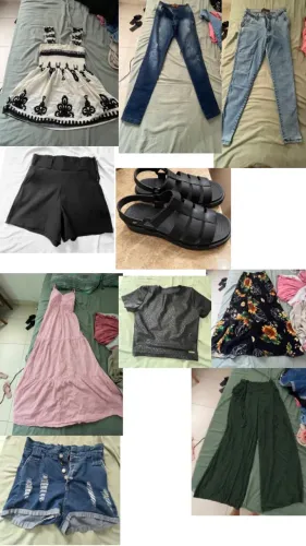 Lote com peças de roupas e calçados ? desapego!