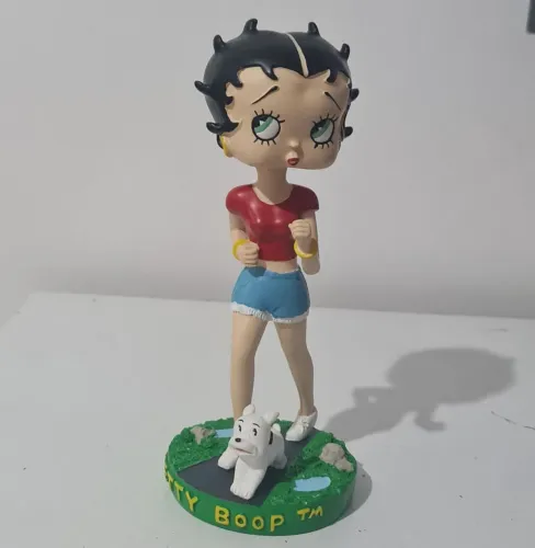 Boneca Betty Boop corredora 19cm em resina 19 cm