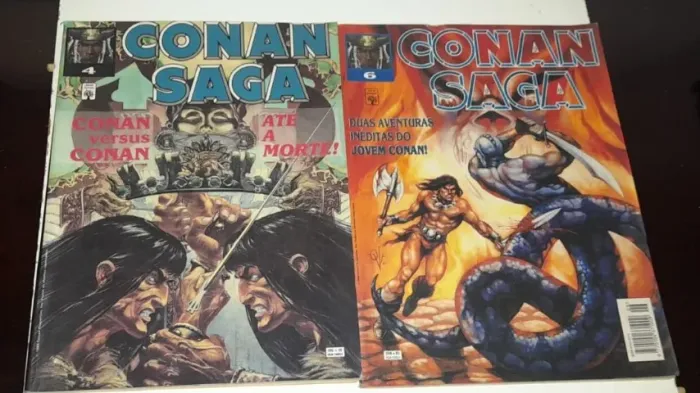 Revista Conan Saga - Numeros 04 & 06 - Editora Abril - 1993