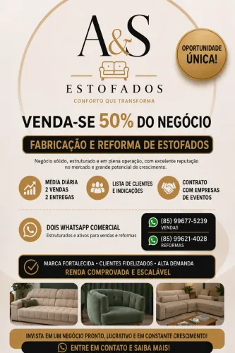 Vendo 50% do meu negócio